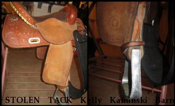 STOLEN TACK Kelly Kaminski Barrel Saddle, Near Richlands, NC, 28518